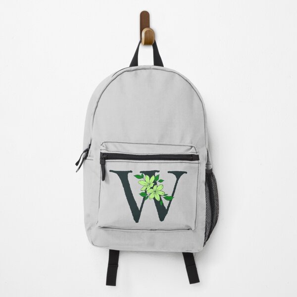 Item preview, Green floral W monogram designed and sold by Coffee Lifestyle.