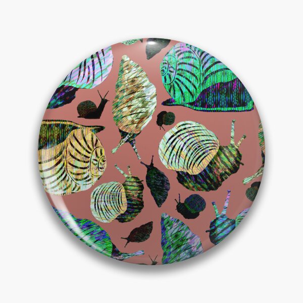 Item preview, Snail Pattern, pink designed and sold by SamohtCreates.