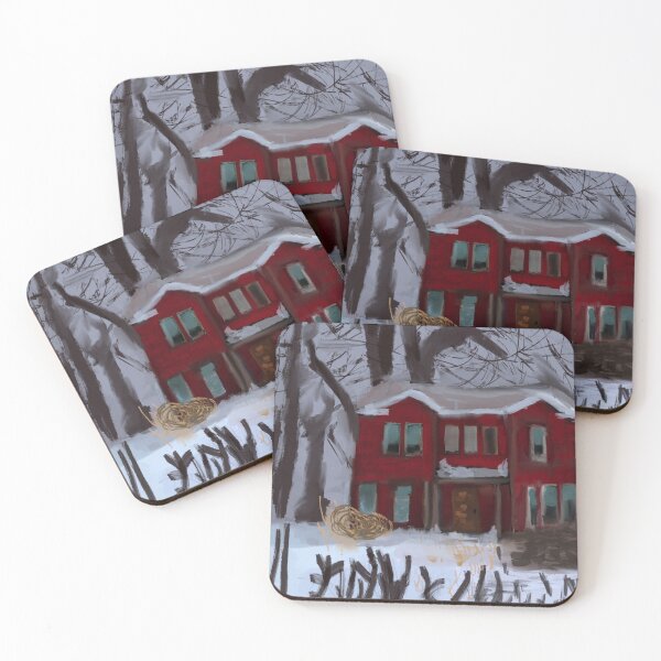 Item preview, A Home in The Winter Woods.  designed and sold by HappyRandomArt.