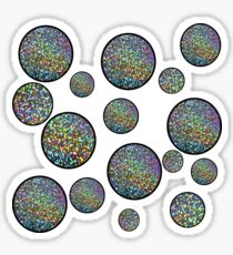 Holo Bubbles (on white) Sticker