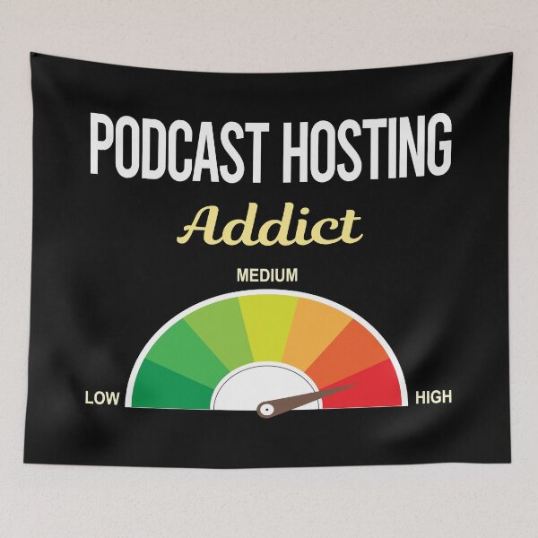 Item preview, Addict Podcast Hosting designed and sold by PriscillaHerna.