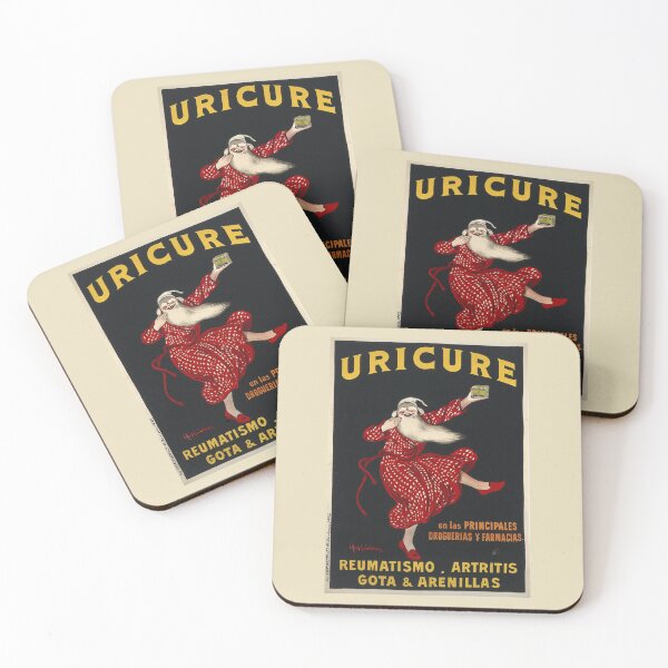 Item preview, Leonetto Cappiello   Vintage poster An old man in night-clothes holding up a box of "Uricure" pi Wellcome L0023027 designed and sold by TeeARTHY.