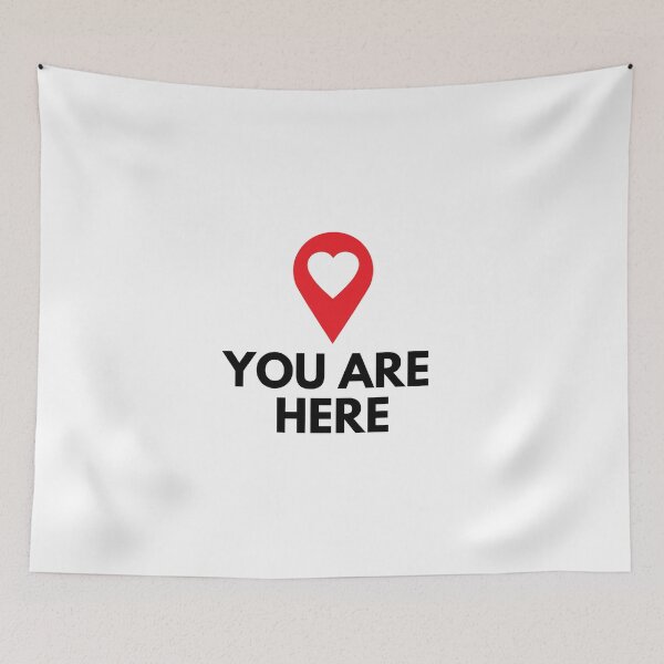Item preview, You Are Here (Heart)  designed and sold by adlibmaria.