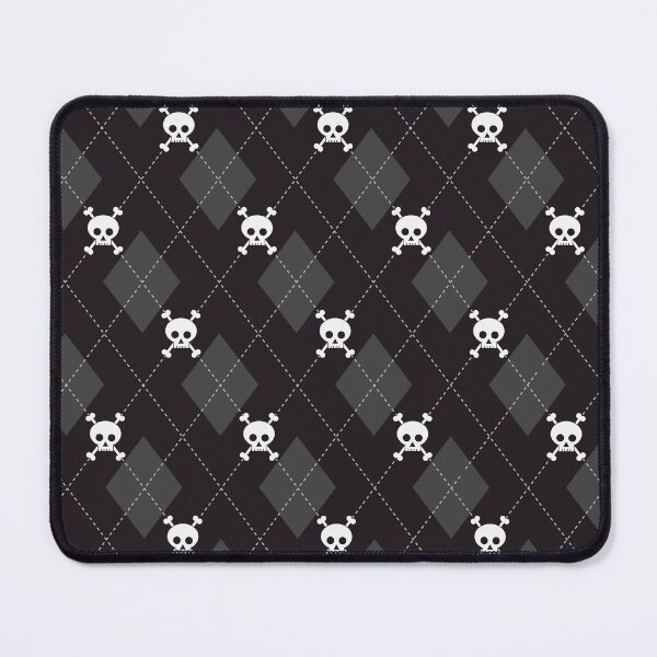 Item preview, Skully Argyle Pattern in Black and White designed and sold by OddPop.