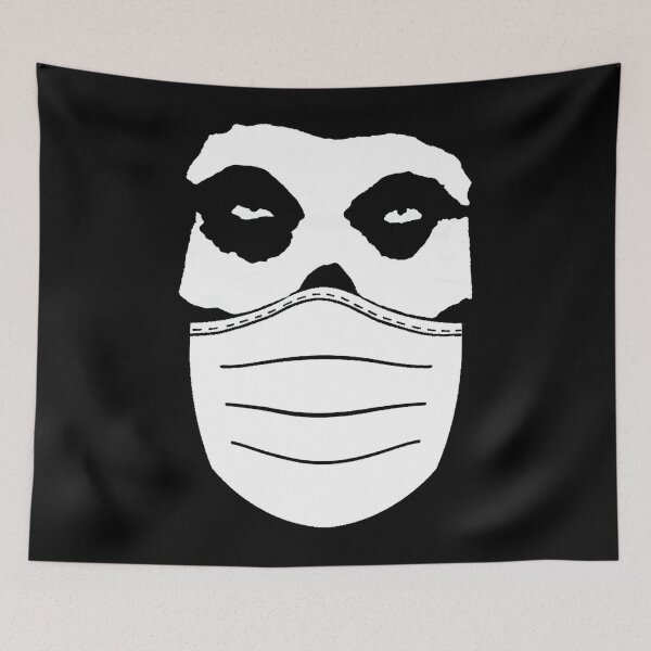 Item preview, Misfits Pandemic Covid Parody - Mami, ¿puedo ir sin máscara esta noche? designed and sold by Faustine Arreola.