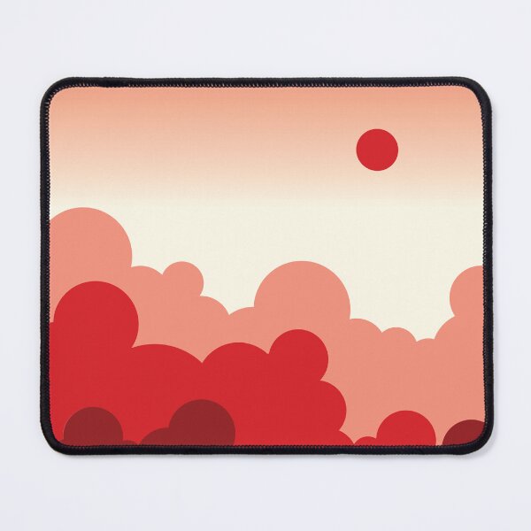 Item preview, Japanese Red Sky with Red Sun and Clouds designed and sold by Urla-Designs.