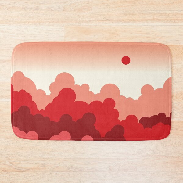 Item preview, Japanese Red Sky with Red Sun and Clouds designed and sold by Urla-Designs.