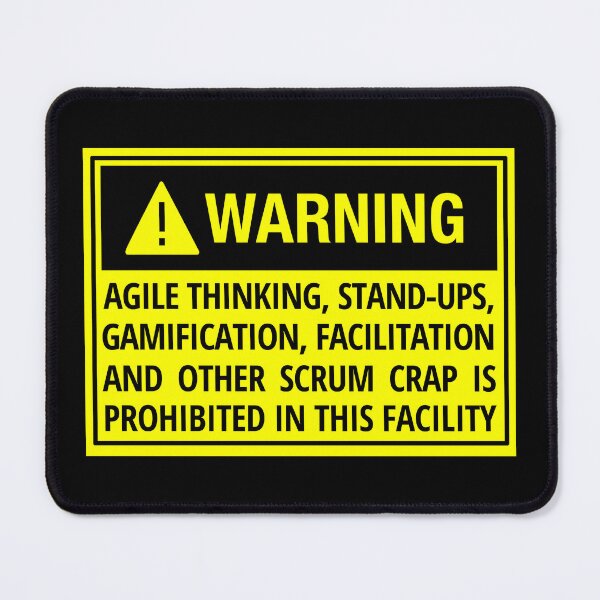 Item preview, Warning No Agile No Scrum  designed and sold by trendingatees.
