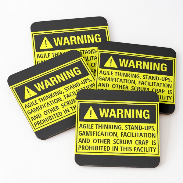 Item preview, Warning No Agile No Scrum  designed and sold by trendingatees.