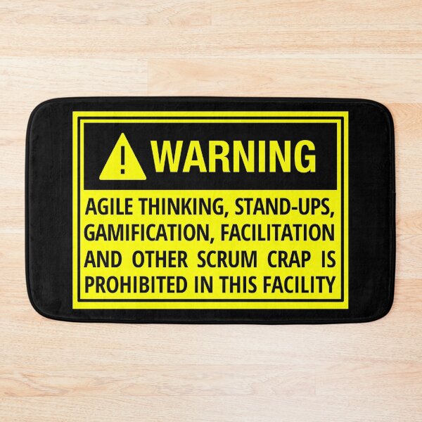Item preview, Warning No Agile No Scrum  designed and sold by trendingatees.