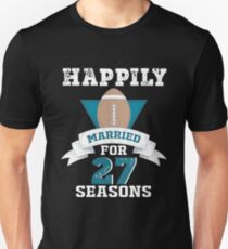 Funny T-shirt For Couples, Cool 27th Wedding Anniversary Gift For Men Unisex T-Shirt
