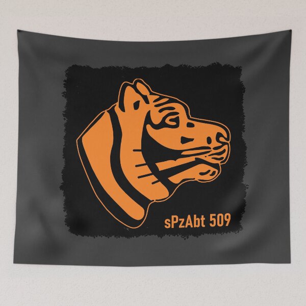 Item preview, sPzAbt 509 Heavy Panzer Battalion - Black Background Tagged - Clean Style designed and sold by pzd501.