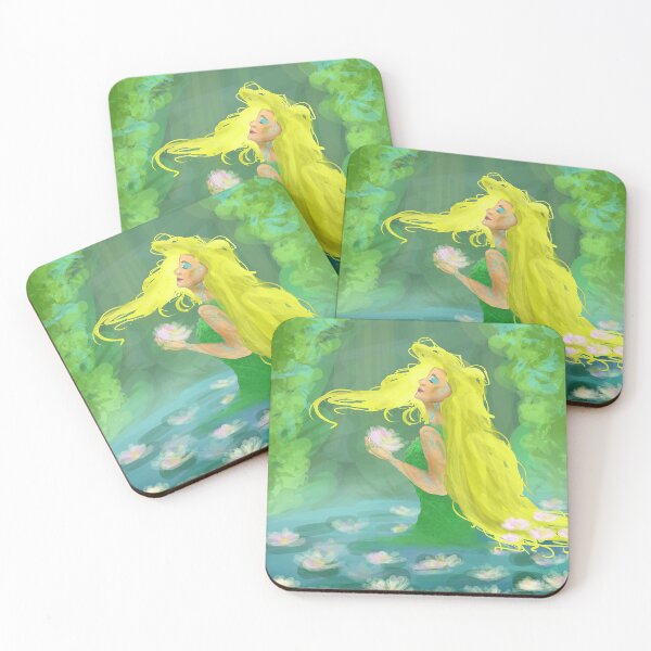 Item preview, Lillies in the water | Artprint designed and sold by Leafy Impressions.