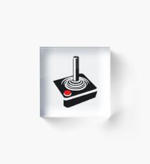 Retro Joystick Gaming Acrylic Block
