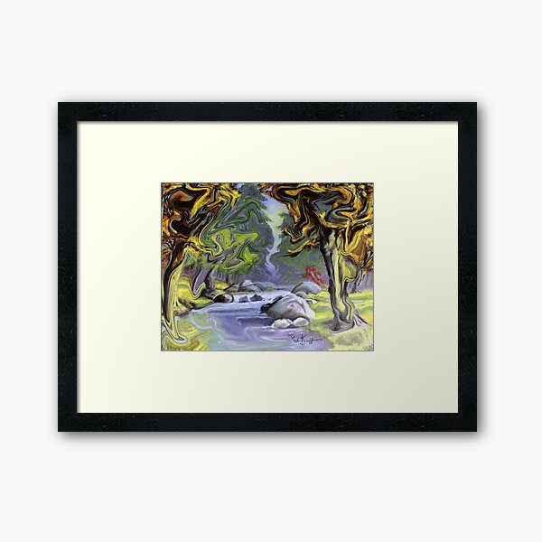 SPOOKY BROOK!! Framed Art Print