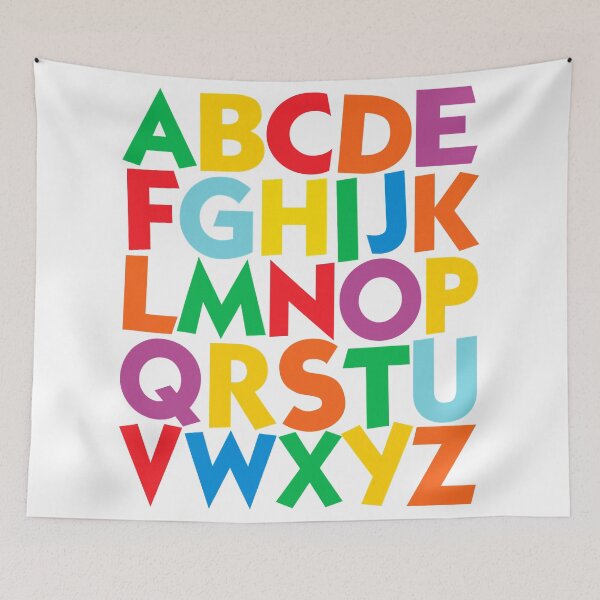 Item preview, Colorful Uppercase Letters Alphabet learn ABCs designed and sold by SentaSchmitt.