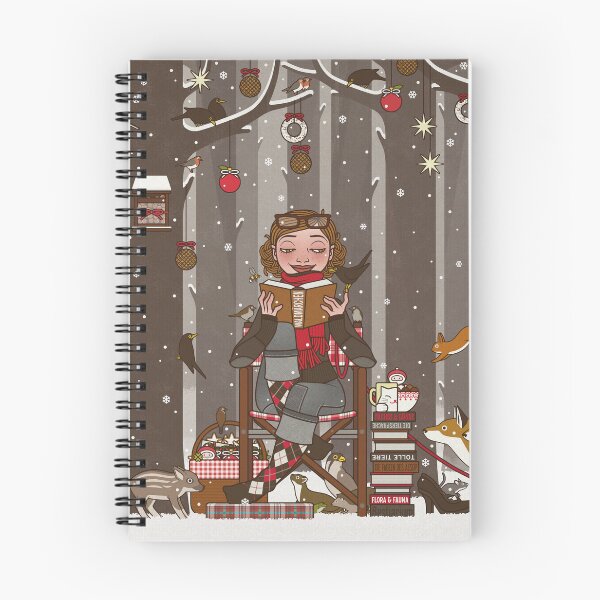 Item preview, Christmas card: reader in the winter forest designed and sold by Iris Luckhaus.