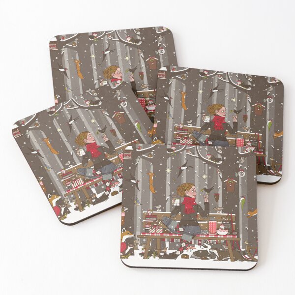 Item preview, Christmas card: Picnic in the winter forest designed and sold by Iris Luckhaus.