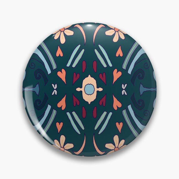 Aperçu de l'œuvre Fleurs symétriques créée et vendue par natfitz studio.