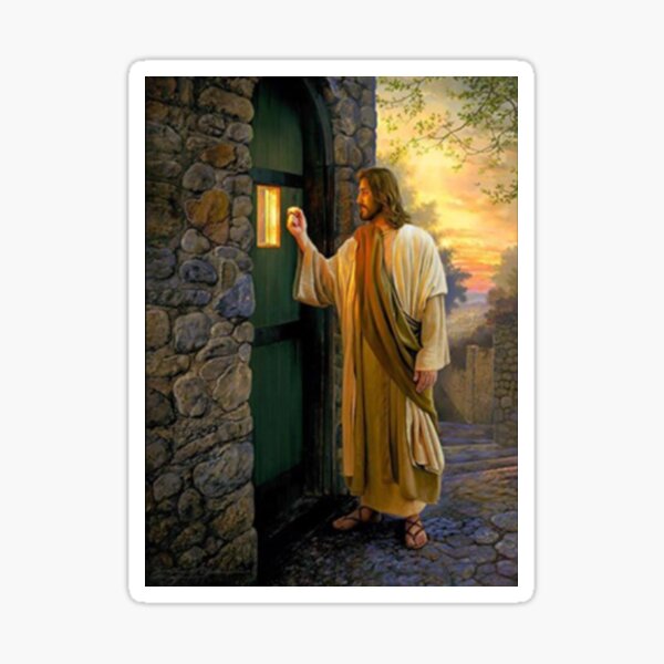 Jesus At the Door Stickers