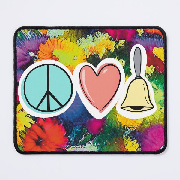 Item preview, Peace Love Handbells Flower Pattern 2 designed and sold by SubtleSplit.