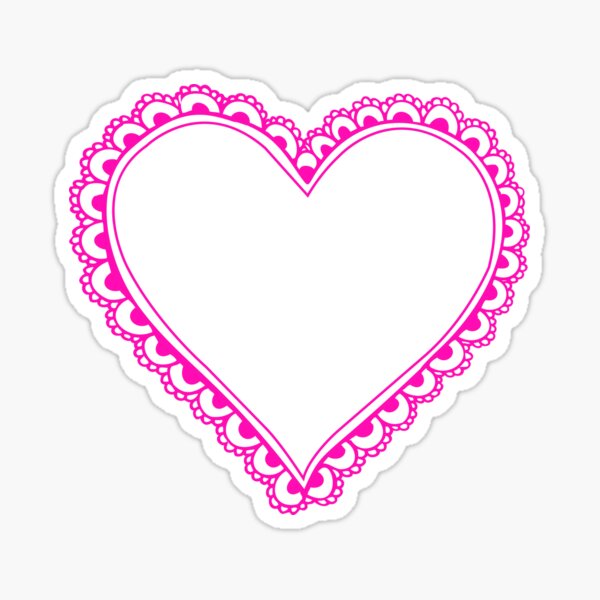 "Heart Outline" Sticker for Sale by CorneliusDesign Redbubble