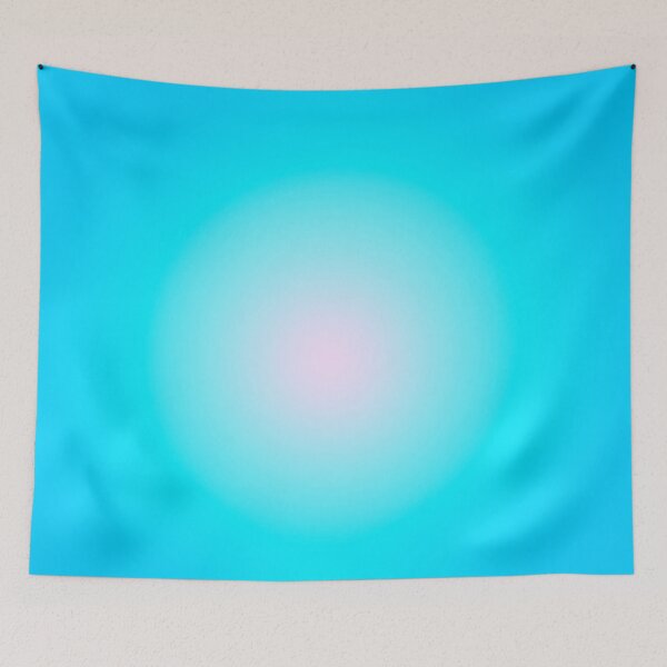 Item preview, Light Blue And Baby Pink Gradient Cute Aura Aesthetic Wallpaper Pattern Design designed and sold by theprintedclub.