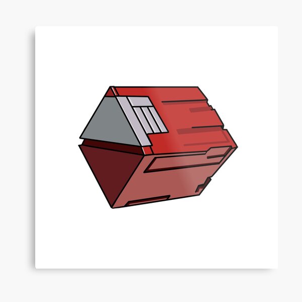 PSO Red Box Metal Print