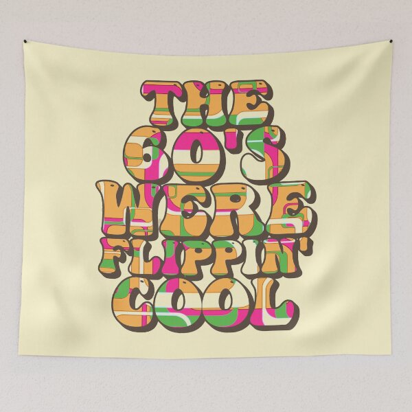 Item preview, Fun Psychedelic The 60's Were Flippin' Cool, Vintage Ombre Style Design designed and sold by TrulyEpoque.