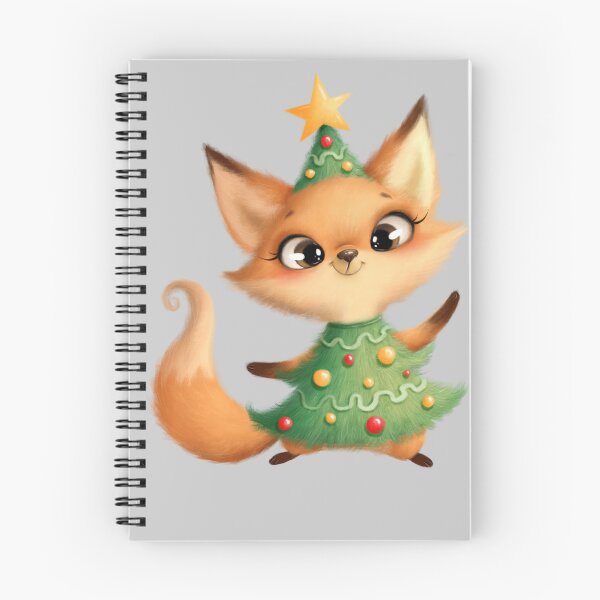 Aperçu de l'œuvre Renard de Noël portant un costume d'arbre créée et vendue par VirtualFaries.