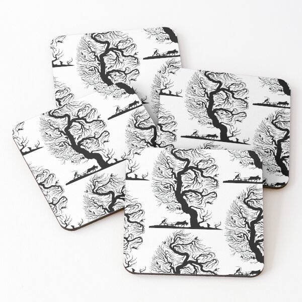 Item preview, Fairytale Germany, farmer, forest, birds, ravens, paper cutout silhouette, black designed and sold by G-M-Designs.