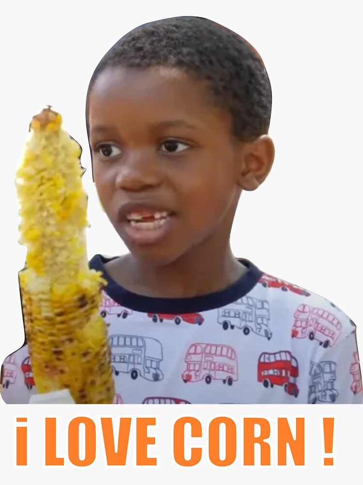 "Have a corntastic day corn kid funny song " Sticker for Sale by