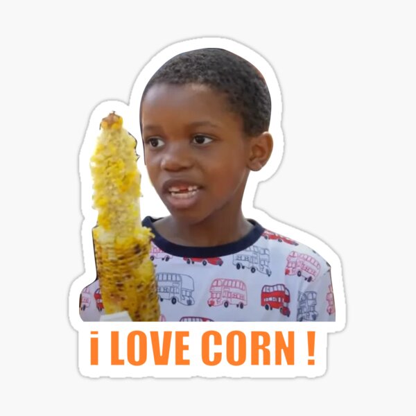 "Have a corntastic day corn kid funny song " Sticker for Sale by