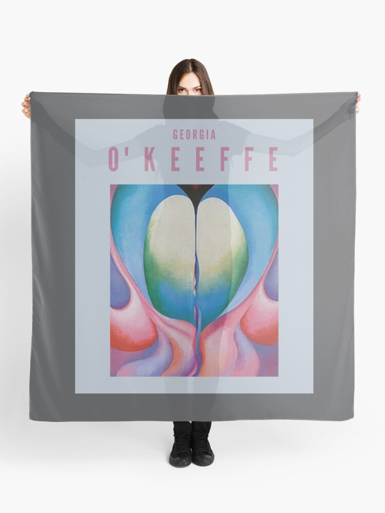 Thumbnail 1 of 3, Scarf, Georgia O'Keeffe, Series 1, No. 8, 1918, oil-painting on canvas designed and sold by Psycheek.
