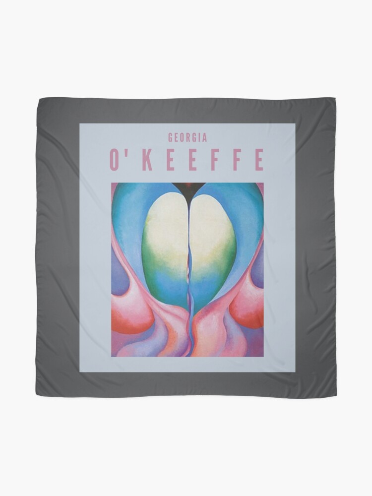 Thumbnail 2 of 3, Scarf, Georgia O'Keeffe, Series 1, No. 8, 1918, oil-painting on canvas designed and sold by Psycheek.