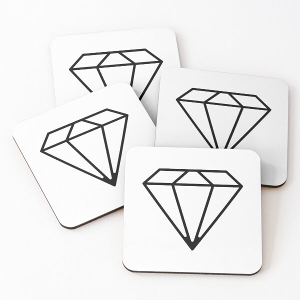Item preview, Diamond Outline | Diamond Line Art  designed and sold by Momoringalingg.