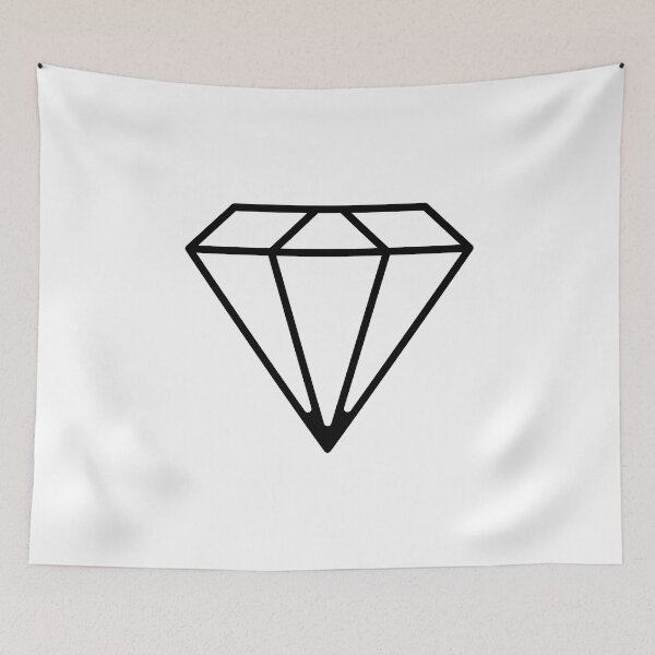 Item preview, Diamond Outline | Diamond Line Art  designed and sold by Momoringalingg.