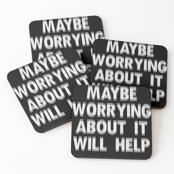 Item preview, Maybe Worrying About it Will Help - Stickers, Shirts, Mugs, etc. designed and sold by Shounenbat.