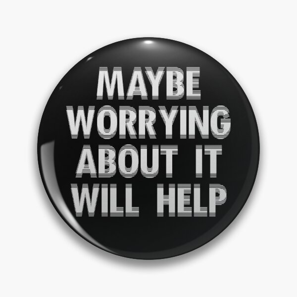 Item preview, Maybe Worrying About it Will Help - Stickers, Shirts, Mugs, etc. designed and sold by Shounenbat.