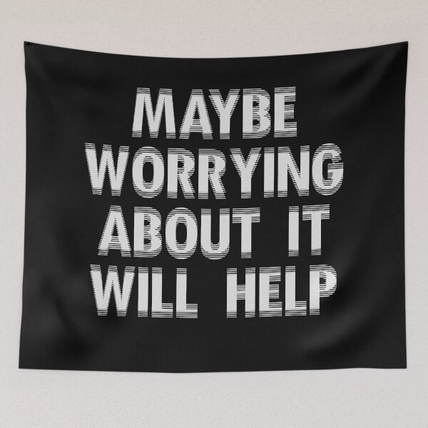 Item preview, Maybe Worrying About it Will Help - Stickers, Shirts, Mugs, etc. designed and sold by Shounenbat.
