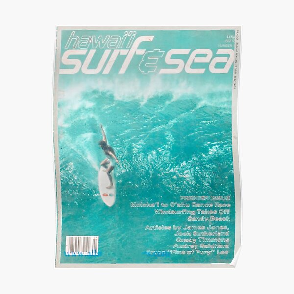 Vintage Surfer Magazine Cover Poster