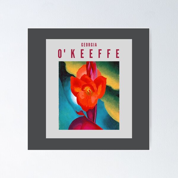 Item preview, Georgia O'Keeffe,  Red Canna, 1919, oil on board designed and sold by Psycheek.