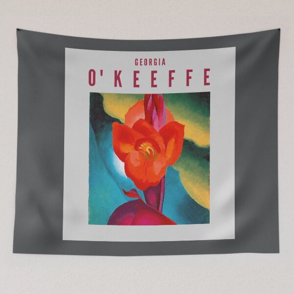 Item preview, Georgia O'Keeffe, Red Canna, 1919, óleo sobre tabla designed and sold by Psycheek.