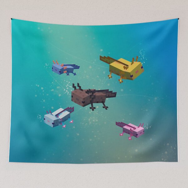 Item preview, Axolotls Ocean designed and sold by Elle Gonzaga.