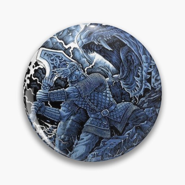 Item preview, Thor vs Jormungandr  designed and sold by matwebstore.