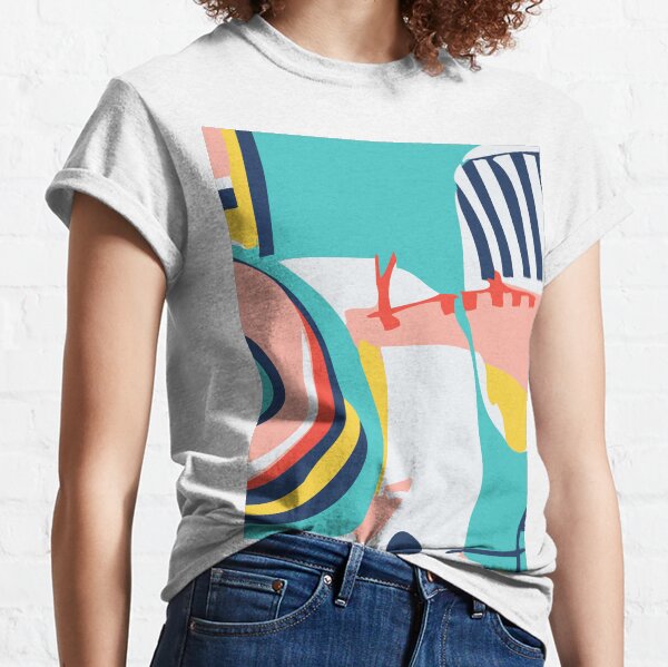 Modern Minimalist Blocking Colors Classic T-Shirt