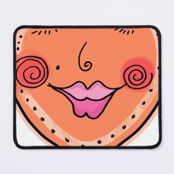 Item preview, Orange hearts cute face pattern designed and sold by mellowdays.