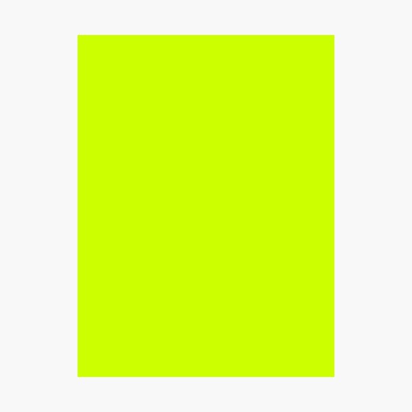 BRIGHT NEON YELLOW