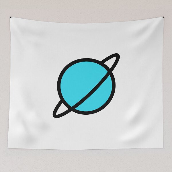 Item preview, Blue Saturn Planet designed and sold by Momoringalingg.
