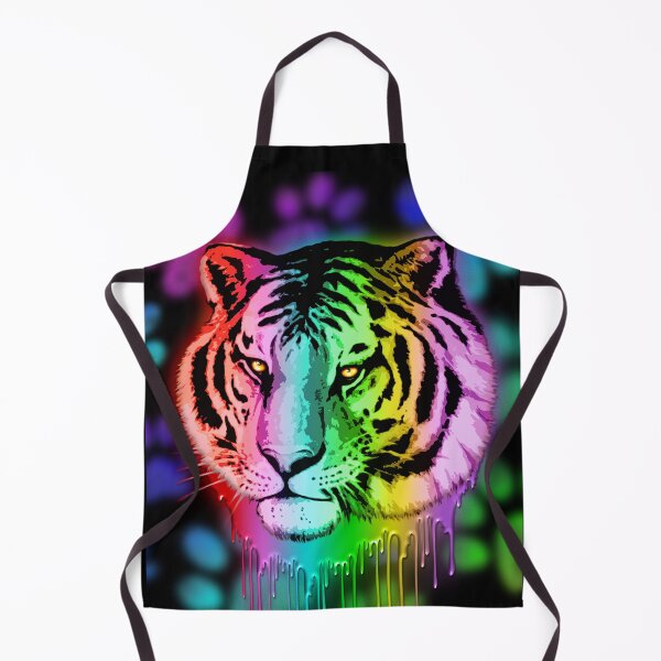 Item preview, Tiger Neon Dripping Rainbow Colors designed and sold by BluedarkArt.